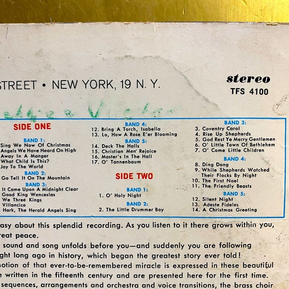 THE LITTLE DRUMMER BOY VINYL 33 1/3 RPM RECORD LP VTG 1963 CHRISTMAS MUS… - Picture 12 of 14